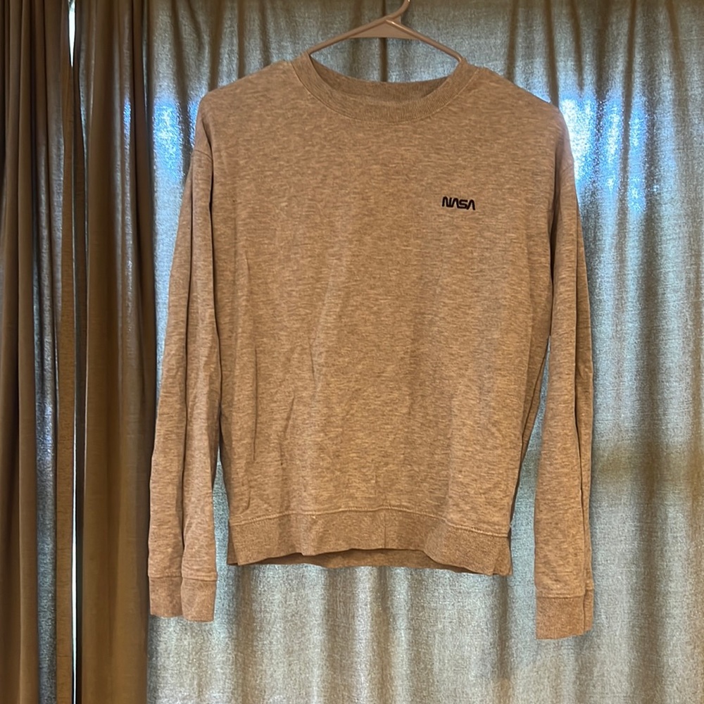 NASA light gray crew neck